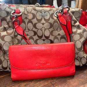 Coach purse and wallet